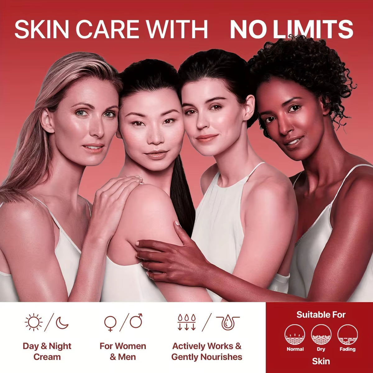 Collagen Cream for Face with Retinol and Hyaluronic Acid, Day Night Collagen anti Aging Skincare Facial Moisturizer